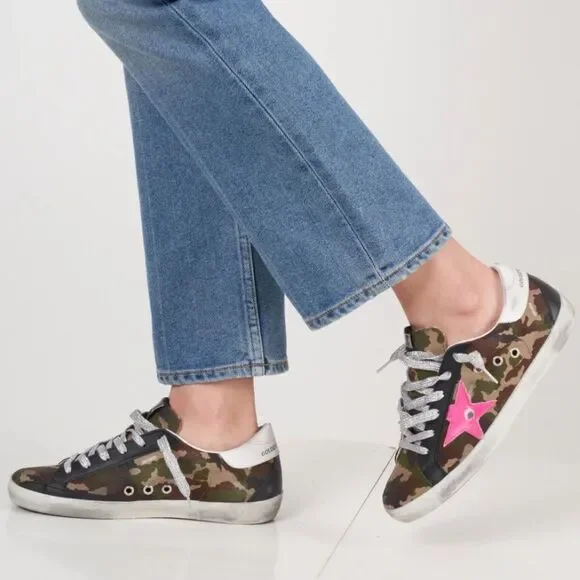 Golden Goose Superstar Camouflage Sneakers. EU size 39 / US size 9 - Picture 3 of 16